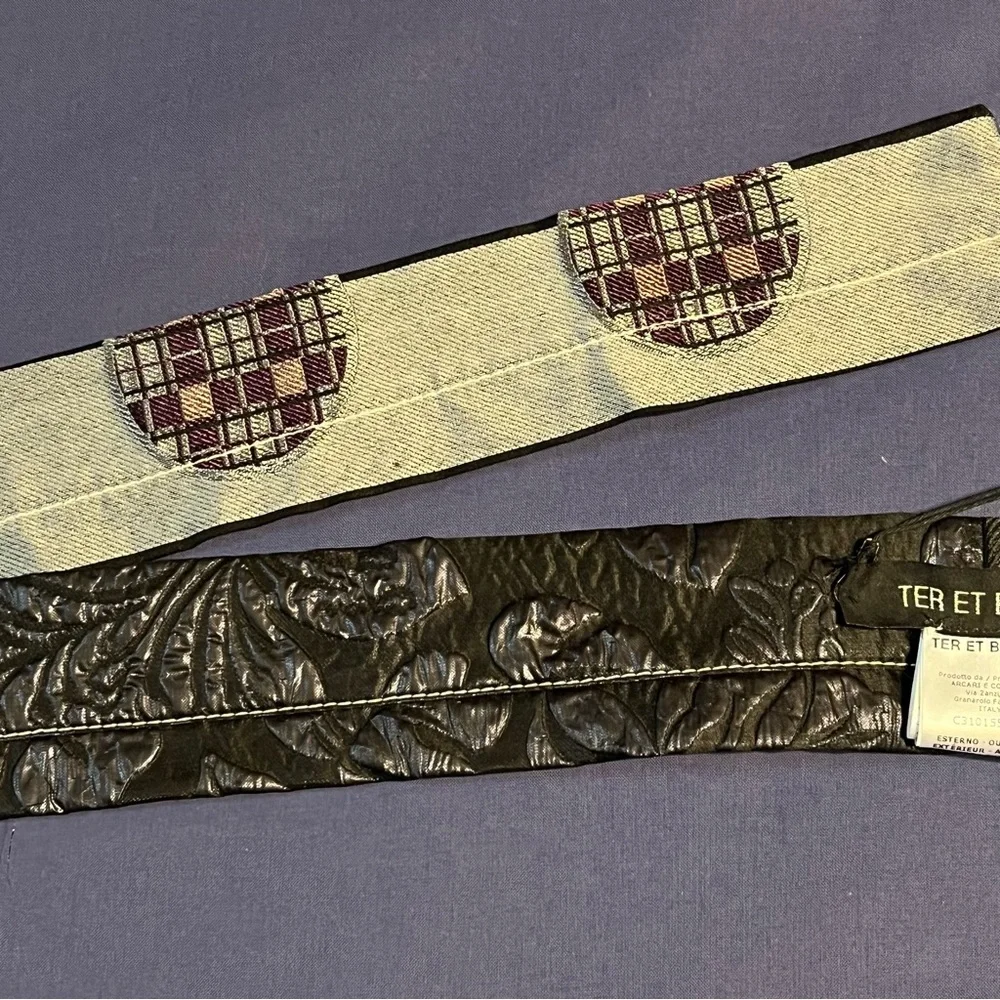 Ter Et Banting jacquard wrap belt